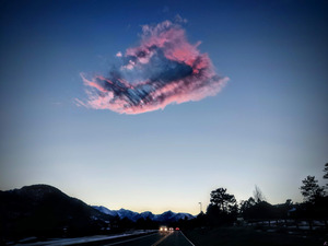 Mystery Cloud on a Dark Road