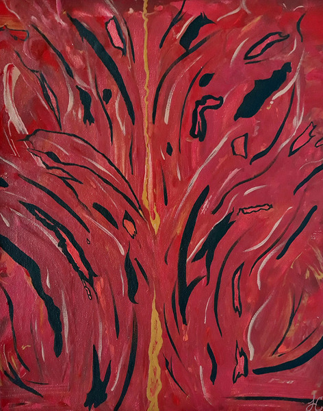 Red Orchid Print