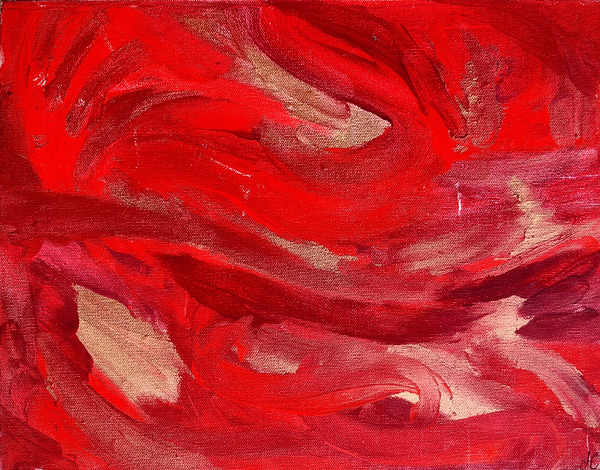 Study in Ancient Red  Print