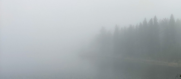 The Fog Claims the Lake Print