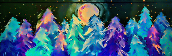 The Night Forest Print