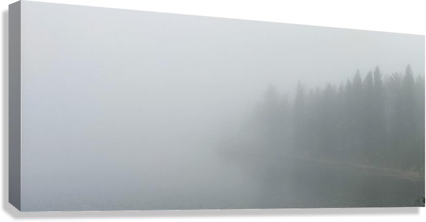 The Fog Claims the Lake Canvas Print