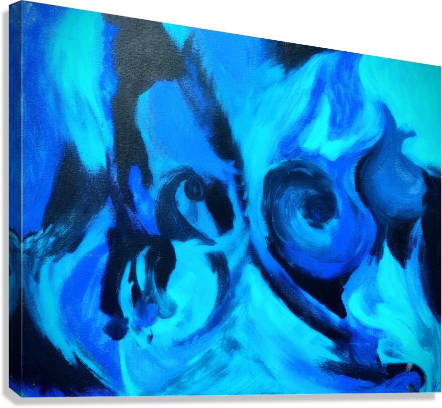 Blue Flame  Canvas Print