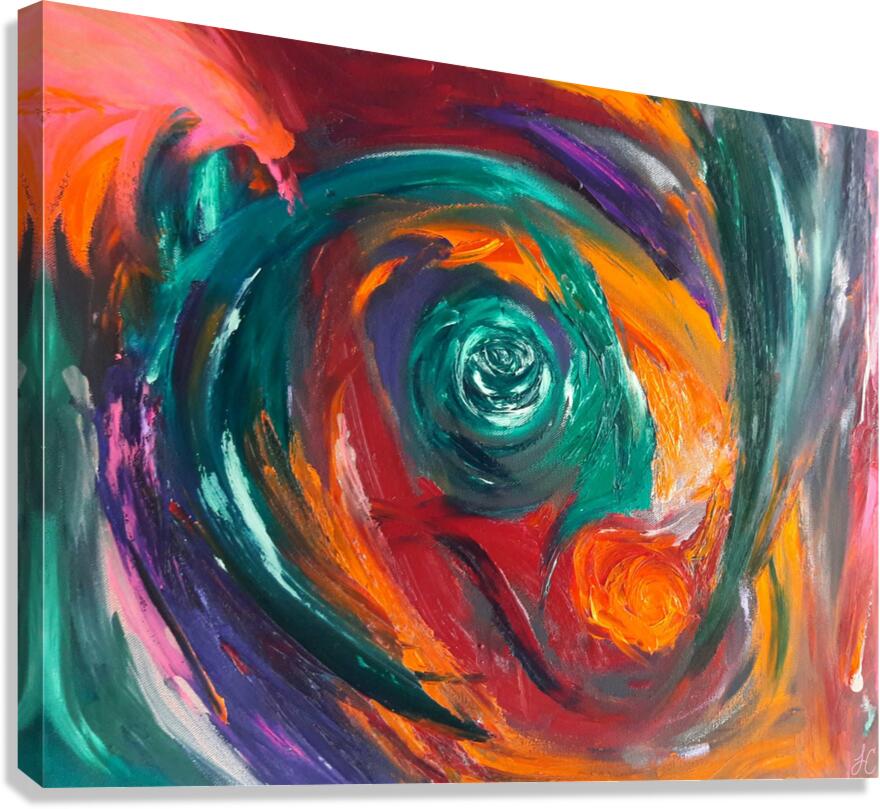 Orbit in Bloom  Canvas Print