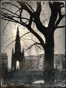 Scott Monument Silhouette