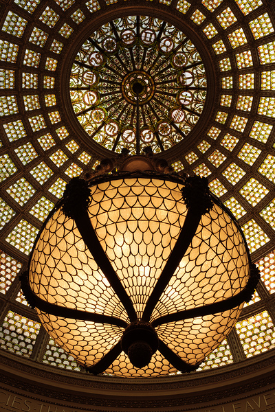Tiffany Dome and Chandelier Print