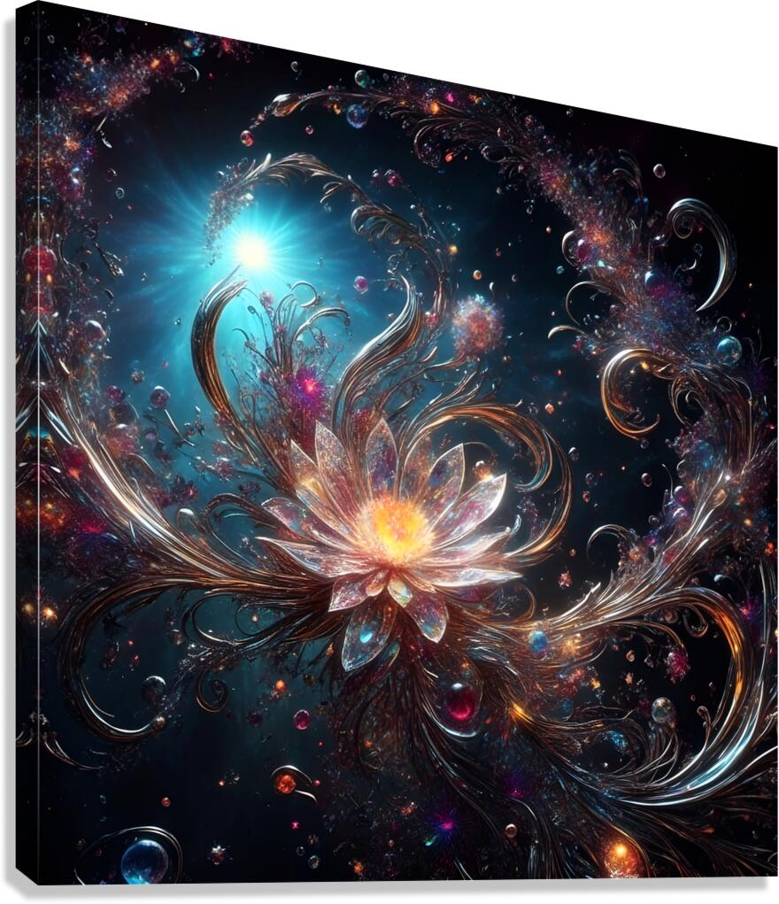 Crystalline Bouquet Canvas Print