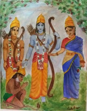 Sita, Ram, et Lakshmane 