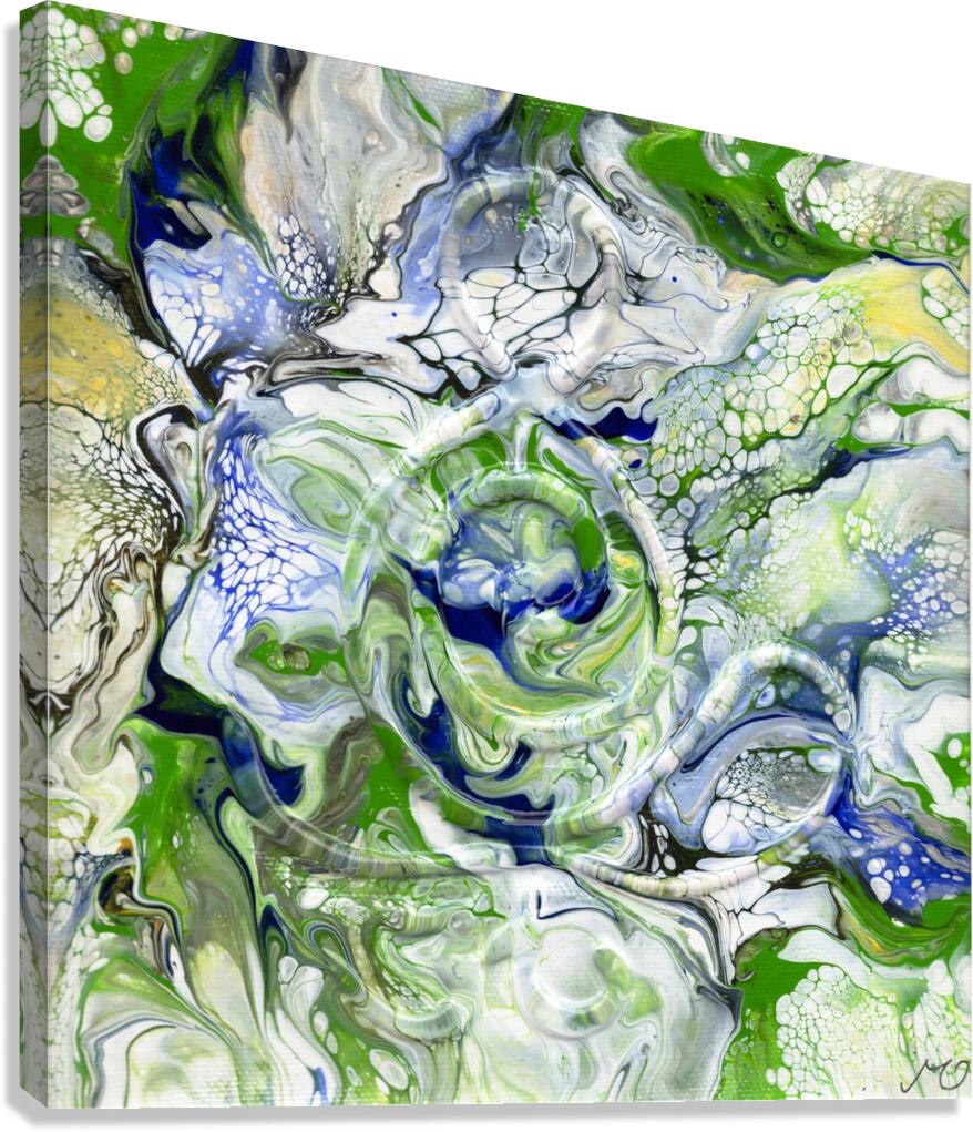 Lotus Position   Om 09122388 Canvas Print