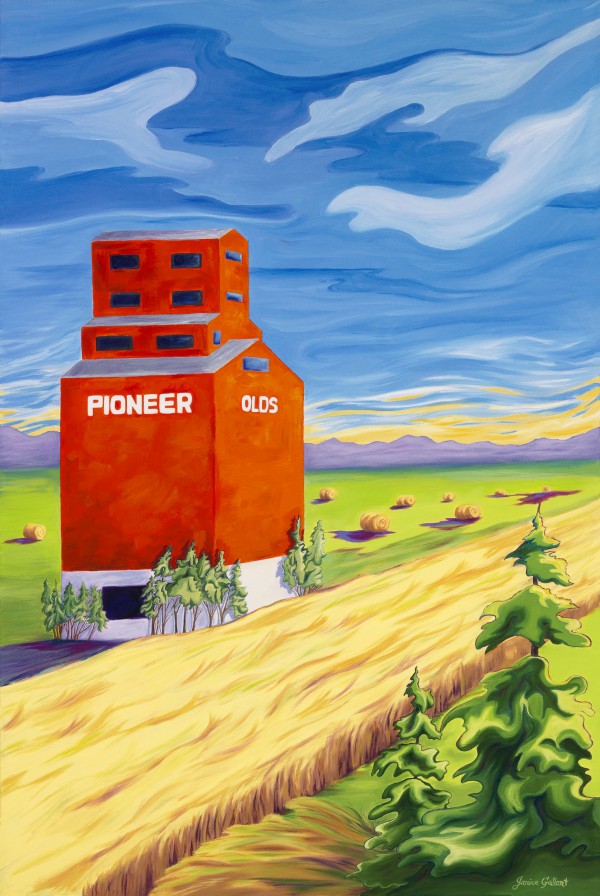 Olds Grain Elevator Print