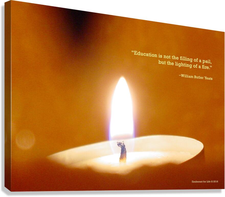 Candle Flickers  Canvas Print
