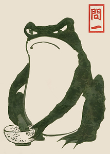 Grumpy Frog Making Matcha