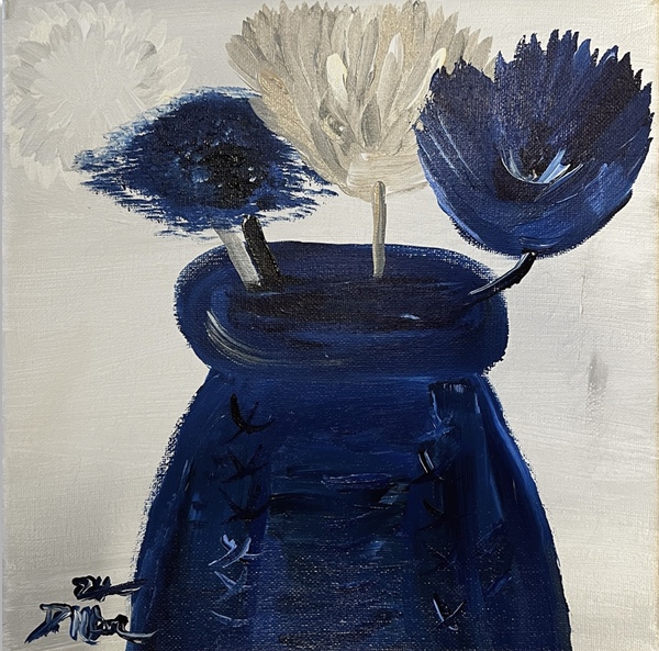 “Blue Daze” Fine Art by Deanna Caroon  by Deanna Caroon