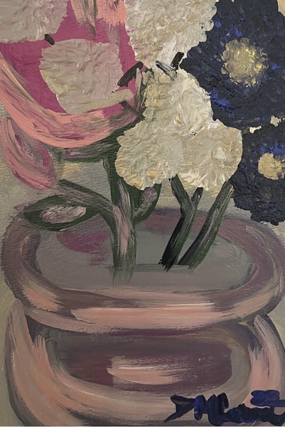 “Pretty Posies” Fine Art by Deanna Caroon by Deanna Caroon
