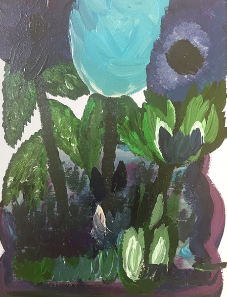 “Sombras de las Flores” Art by Deanna Caroon  by Deanna Caroon