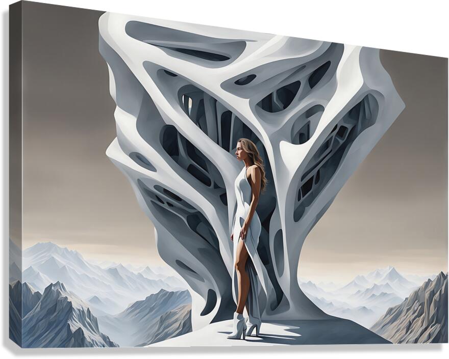 I AM THE QUEEN OF ART ARCHITECTURE Canvas Print