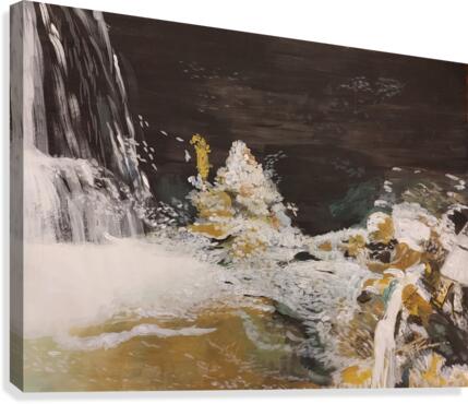 WATERFALL ON ROCKS  Canvas Print