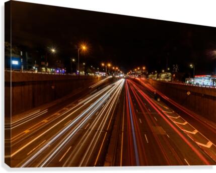 Lighttrails Canvas Print
