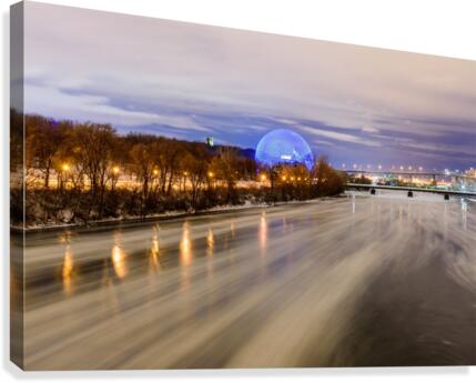 River flows Canvas Print