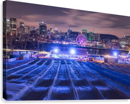 Winter slide Canvas Print
