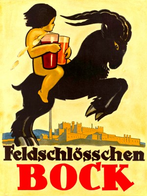 Vintage Advertising - Feldschlosschen Bock