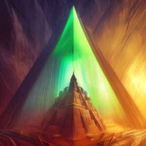 Green Pyramid of Light