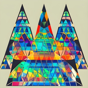 Rainbow Mosaic Triangles