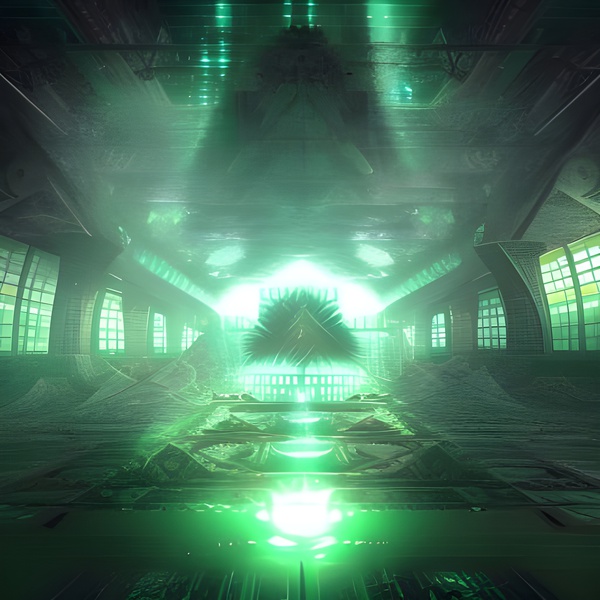 Green Alien Energy Print