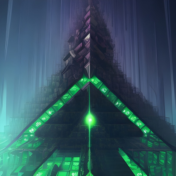 Ancient Alien Pyramid Print