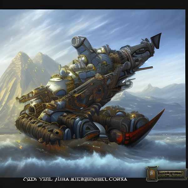 Mountain Ice War Machine Print