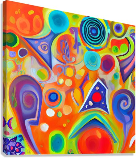 Color Cascade Canvas Print