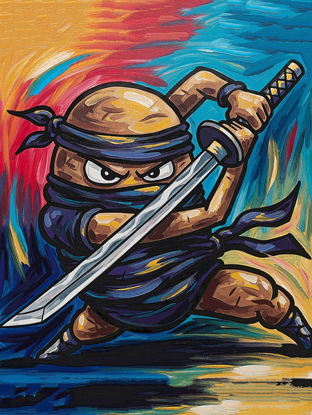 ninja potatoes by Brainart