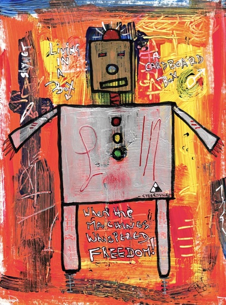 When the Machines Whispered FREEDOM  Print