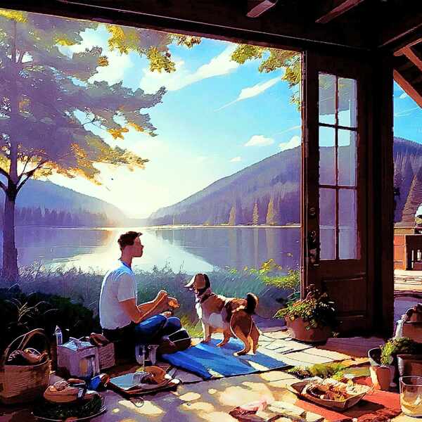 Friends Picnic 1 by Frosty Jenson