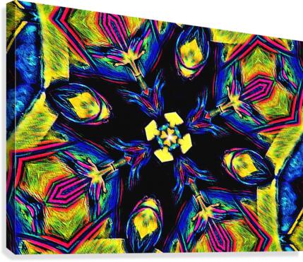 Pyschedelic Bloom Canvas Print