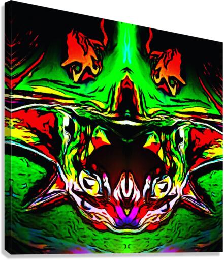 Abstract Cat Canvas Print