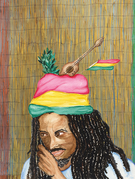 rasta man background by Mark Graham