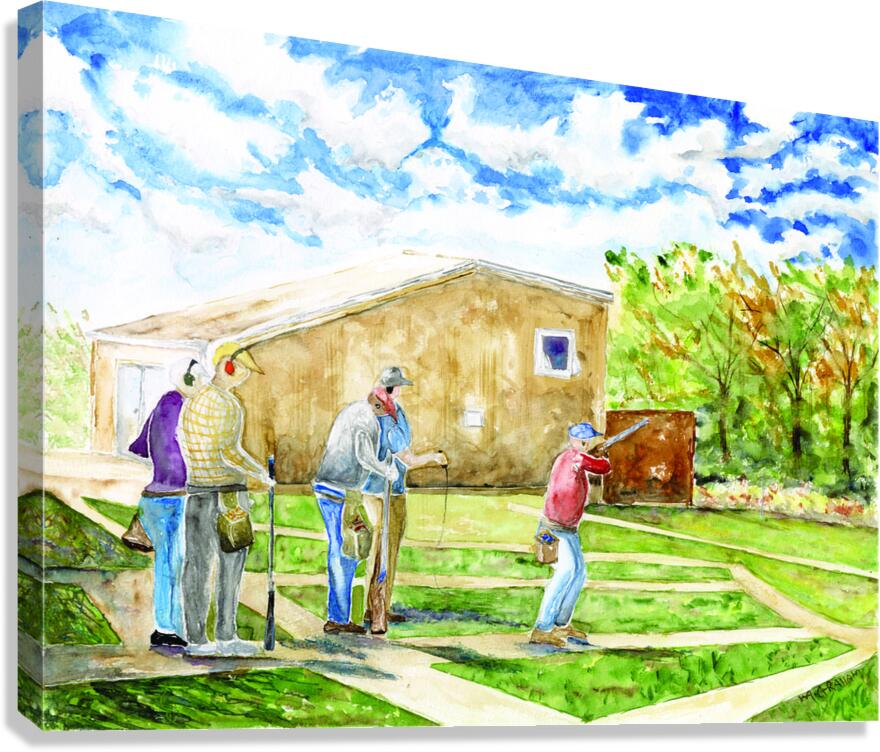 Skeet Shooting Canvas Print