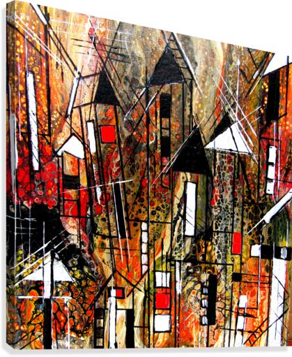 Urban Crowding  Canvas Print