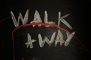 Walk Away - 80x120cm acrylic painting on canvas by Lana Evanova