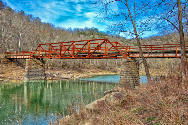 Old Sublimity Bridge by Barry Fowler