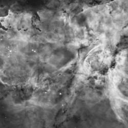 Carina Nebula in B&W