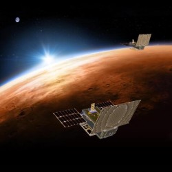 Mars and Earth