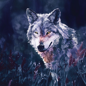 watercolor wildlife photo