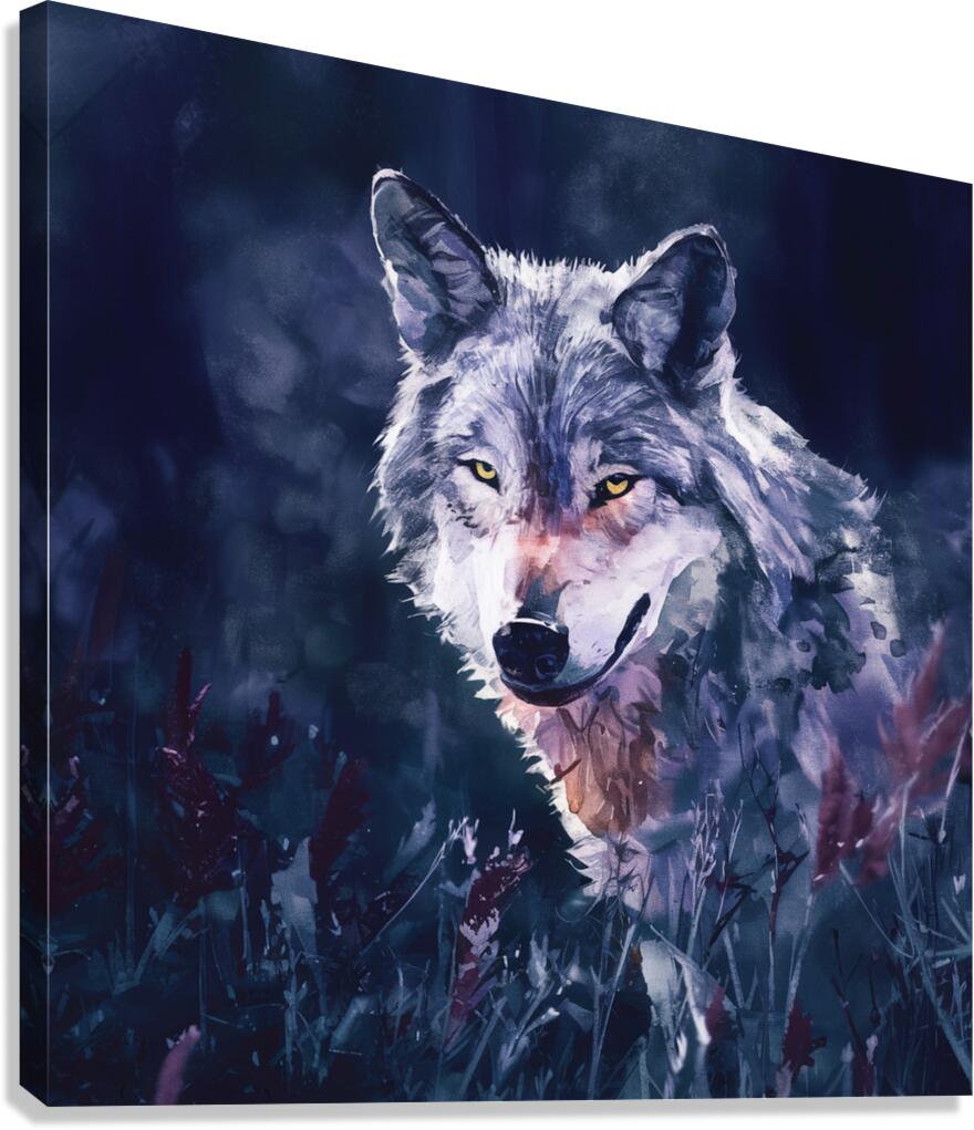 watercolor wildlife photo Canvas Print