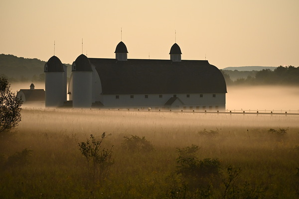 Foggy Barn by Matthew Lawrence