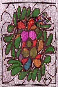 Butterfly and Flowers 