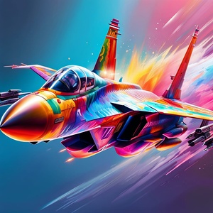 Colorful Fighter Jet to Light Up the Sky 1
