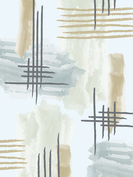 Abstract Warm Minimalism Print