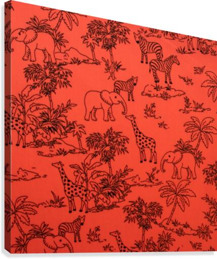 Jungle - Orange Canvas Print